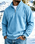 Mivanity Outdoor All-Terrain Zip-Front Polo Sweatshirt