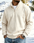 Mivanity Outdoor All-Terrain Zip-Front Polo Sweatshirt