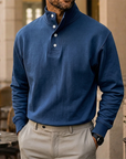 Mivanity Gentleman's Simple Stand-up Collar Long-sleeved Sweatshirt