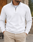 MIVANITY Men's Classic Quarter-Zip Pullover Sweatshirt