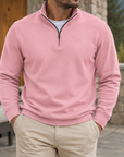 MIVANITY Men's Classic Quarter-Zip Pullover Sweatshirt