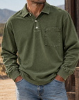 MIVANITY Vintage Forge Henley Shirt Rugged Heritage Style With Everyday Comfort