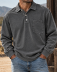 MIVANITY Vintage Forge Henley Shirt Rugged Heritage Style With Everyday Comfort