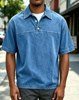 Mivanity Acid Wash Cotton Polo Shirts