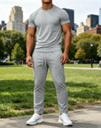 Mivanity Athleisure Jacquard T-Shirt Pants Sets