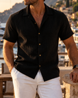 Mivanity Atlas Textured Short Sleeve Shirt