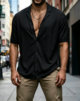 Mivanity Breathable Button Down Knit Shirts