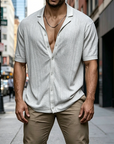 Mivanity Breathable Button Down Knit Shirts
