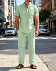 Mivanity Casual Beach Cotton Linen Sets