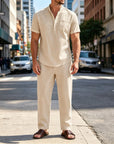 Mivanity Casual Beach Cotton Linen Sets