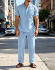 Mivanity Casual Beach Cotton Linen Sets