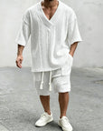 Mivanity Casual Cable Knit T-shirt Sets