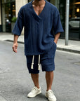 Mivanity Casual Cable Knit T-shirt Sets