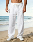 Mivanity Casual Cotton Drawstring Waist Pants