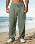 Mivanity Casual Cotton Drawstring Waist Pants