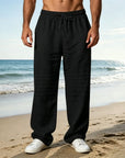 Mivanity Casual Cotton Drawstring Waist Pants