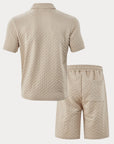 Mivanity Casual Jacquard Textured Matching Sets