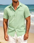 Mivanity Casual Linen Button Down Shirts