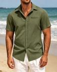 Mivanity Casual Linen Button Down Shirts