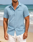 Mivanity Casual Linen Button Down Shirts