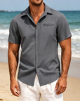 Mivanity Casual Linen Button Down Shirts