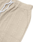 Mivanity Casual Loose Fit Jacquard Jogging Pants