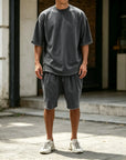 Mivanity Casual Loose Fit Solid Sports Sets