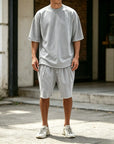 Mivanity Casual Loose Fit Solid Sports Sets