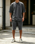 Mivanity Casual Loose Fit Solid Sports Sets