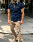 Mivanity Casual Plaid Collar Polo Shirts