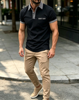 Mivanity Casual Plaid Collar Polo Shirts