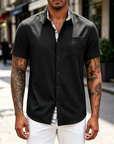 Mivanity Casual Plaid Splicing Shirts