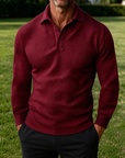 Mivanity Casual Regular Fit Waffle Polo Shirts