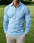 Mivanity Casual Regular Fit Waffle Polo Shirts