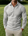Mivanity Casual Regular Fit Waffle Polo Shirts