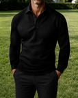 Mivanity Casual Regular Fit Waffle Polo Shirts