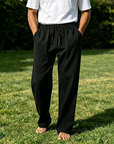 Mivanity Casual Straight-Leg Cotton Linen Pants