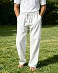 Mivanity Casual Straight-Leg Cotton Linen Pants