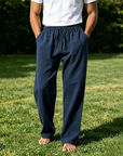 Mivanity Casual Straight-Leg Cotton Linen Pants