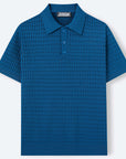 Mivanity Casual Textured Knit Polo Shirts