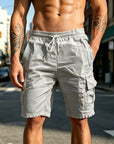 Mivanity Classic Breathable Cotton Cargo Shorts
