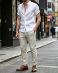 Mivanity Classic Casual Cotton and Linen Shirts