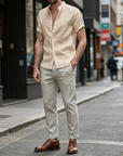 Mivanity Classic Casual Cotton and Linen Shirts