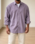 Mivanity Classic Essential Corduroy Long Sleeve Shirts
