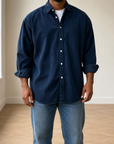 Mivanity Classic Essential Corduroy Long Sleeve Shirts