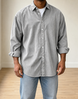 Mivanity Classic Essential Corduroy Long Sleeve Shirts