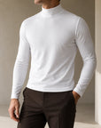 Mivanity Classic Slim Fit Turtleneck Basic T-Shirts