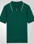 Mivanity Classic Zipper Short Sleeve Polo Shirts