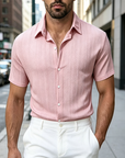 Mivanity Comfort Jacquard Textured Casual Shirts