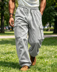 Mivanity Corduroy Straight Leg Cargo Pants
